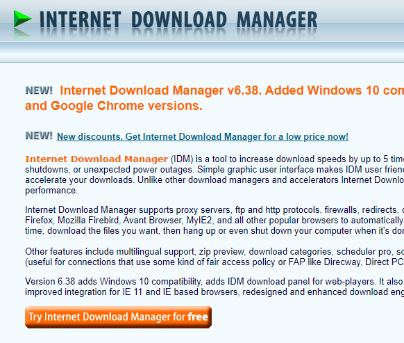 internet download manager 사이트